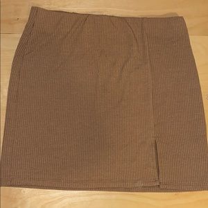 Knit mini skirt